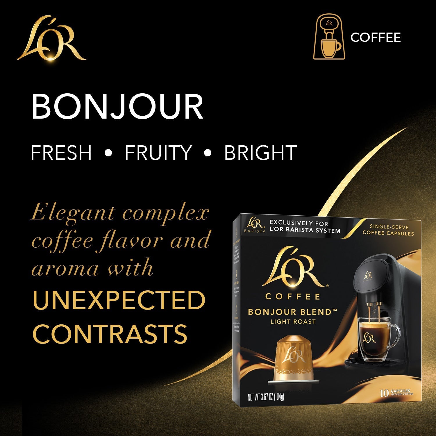 Alternative view of L'OR Bonjour Blend Coffee Capsules