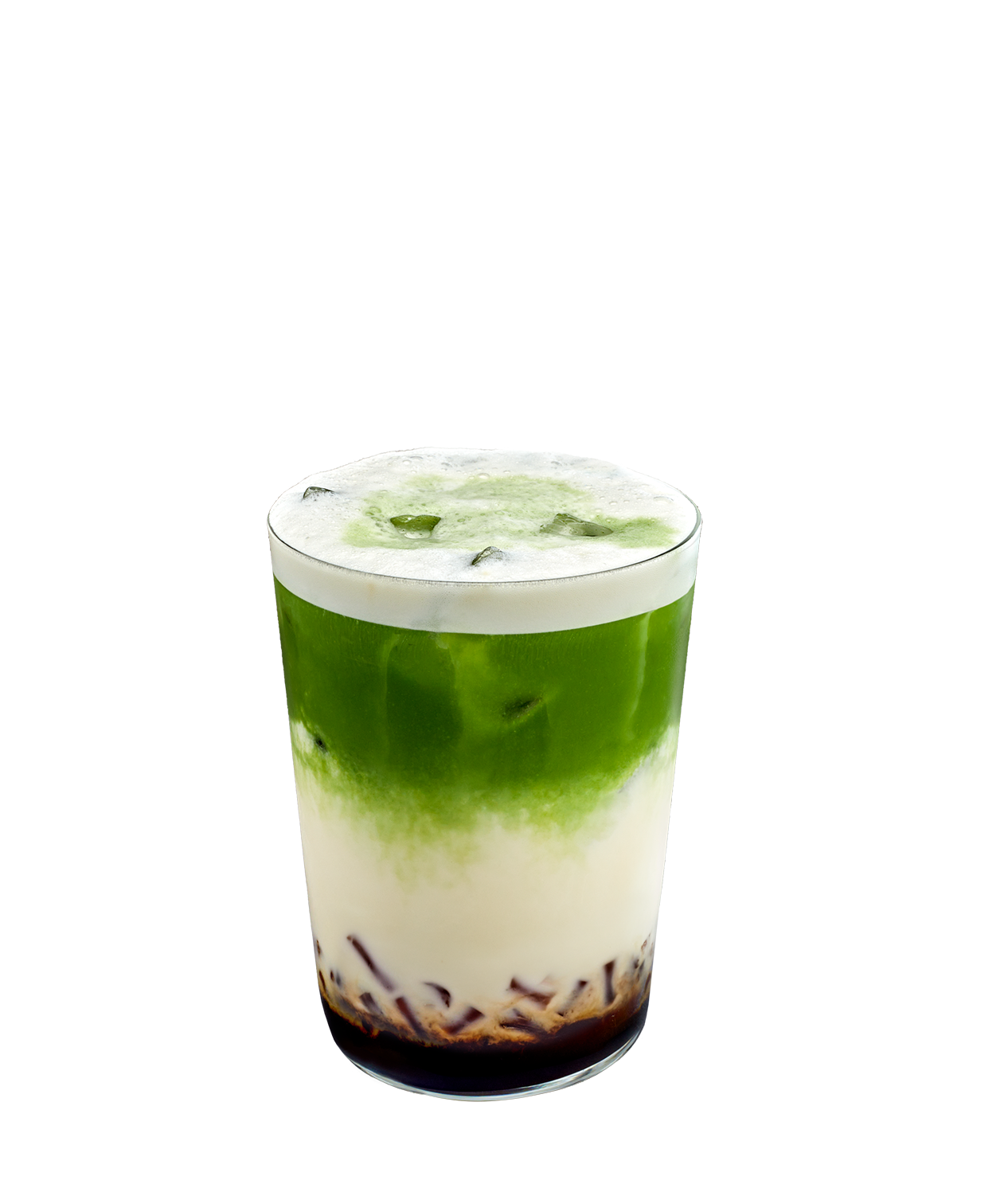 Iced Brown Sugar Matcha Oat Latte with Jelly