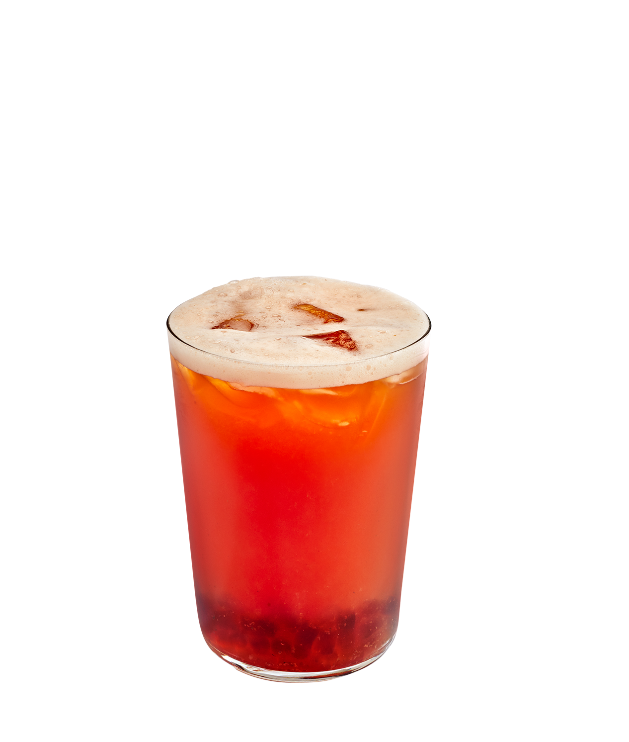 Strawberry Lemon Tea Shaker with Brown Sugar Jelly