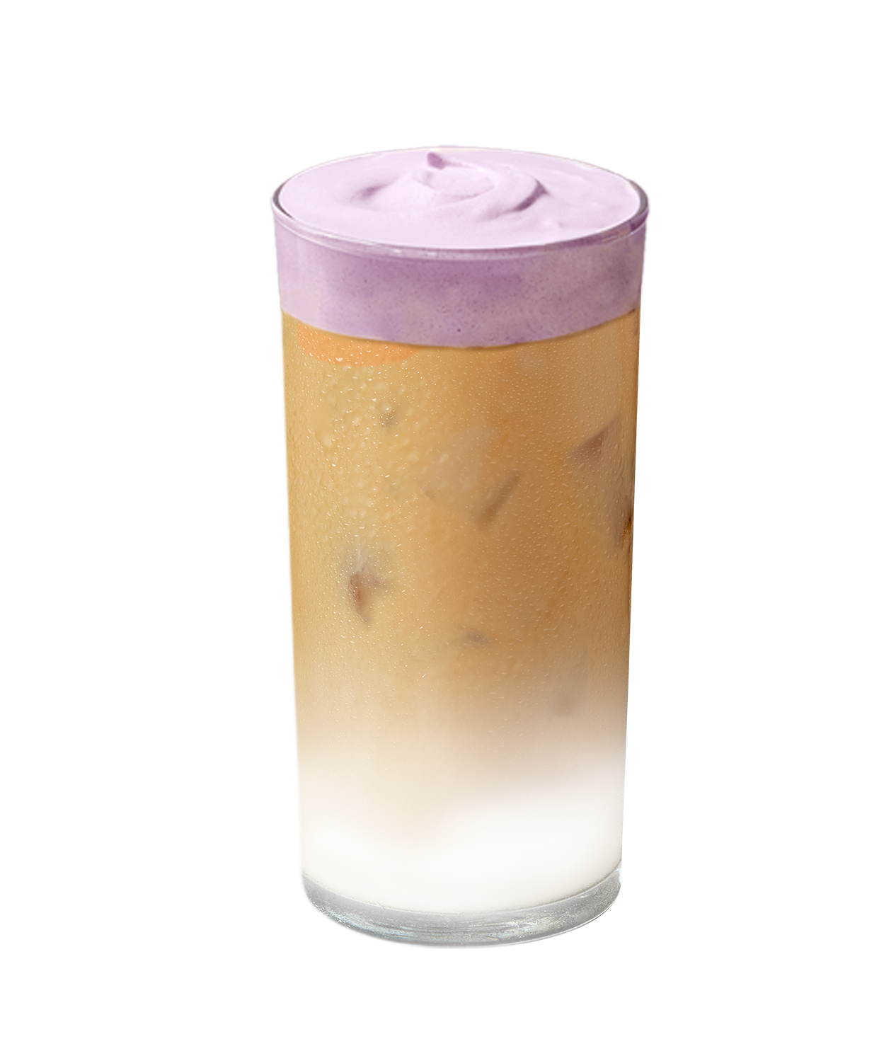 Iced Vanilla Latte with Ube Dream Top