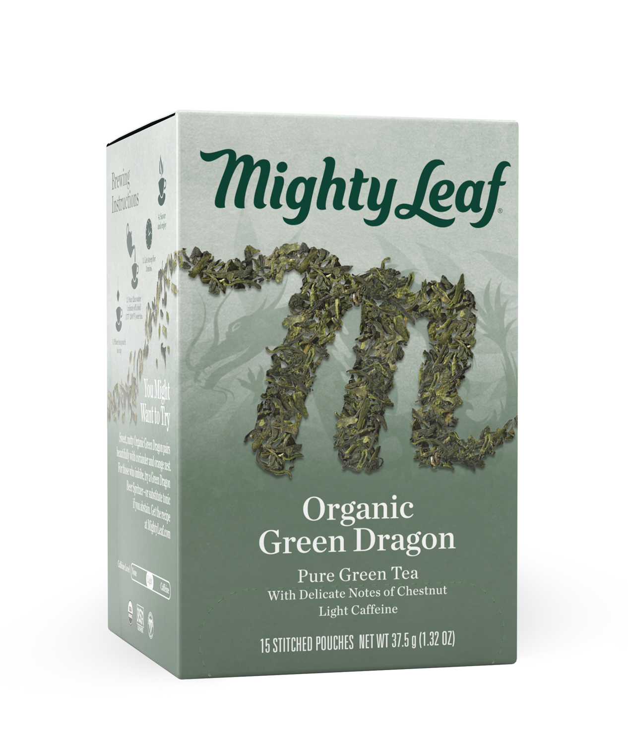 Alternative view of Organic Green Dragon