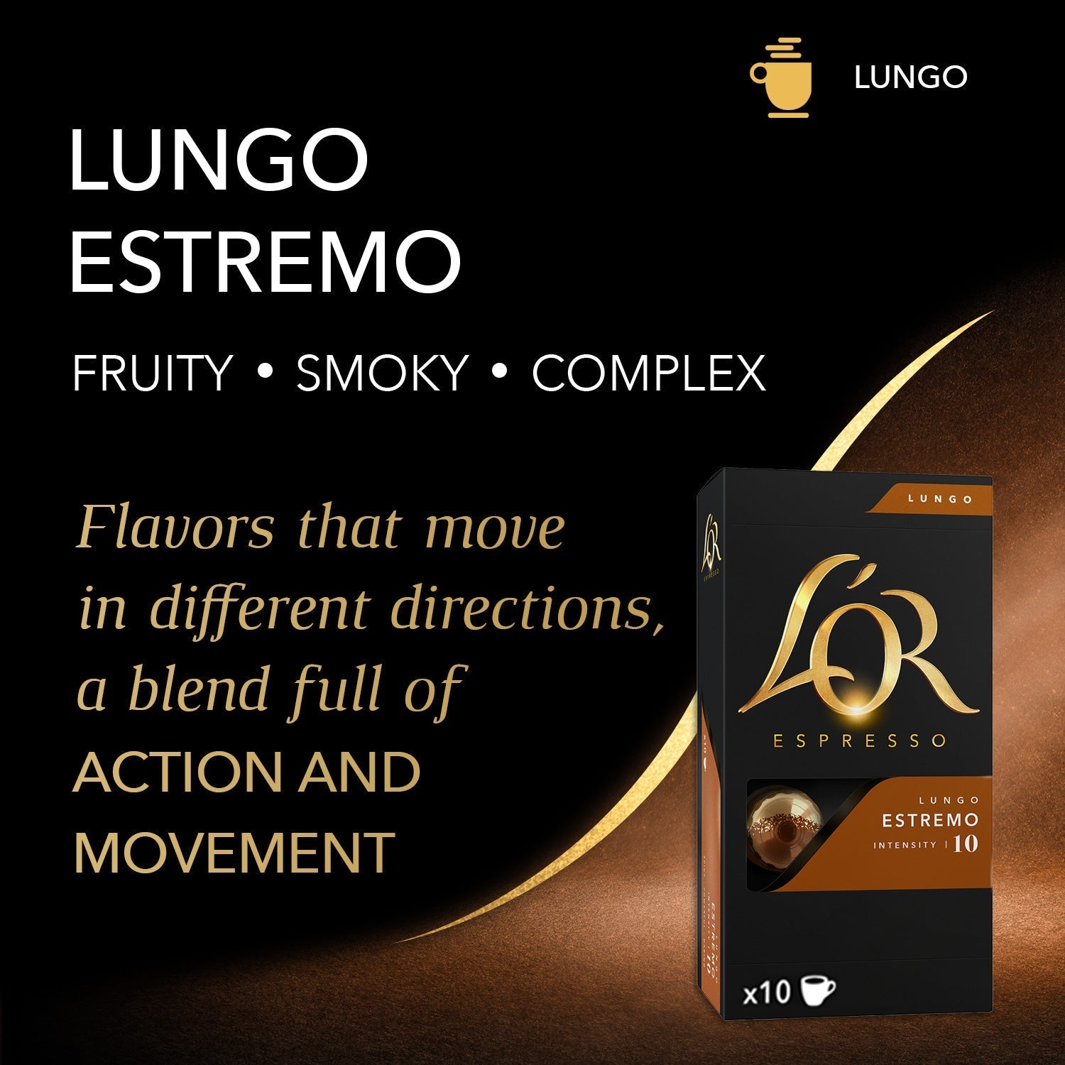 Alternative view of L'OR Estremo Lungo Espresso Capsules