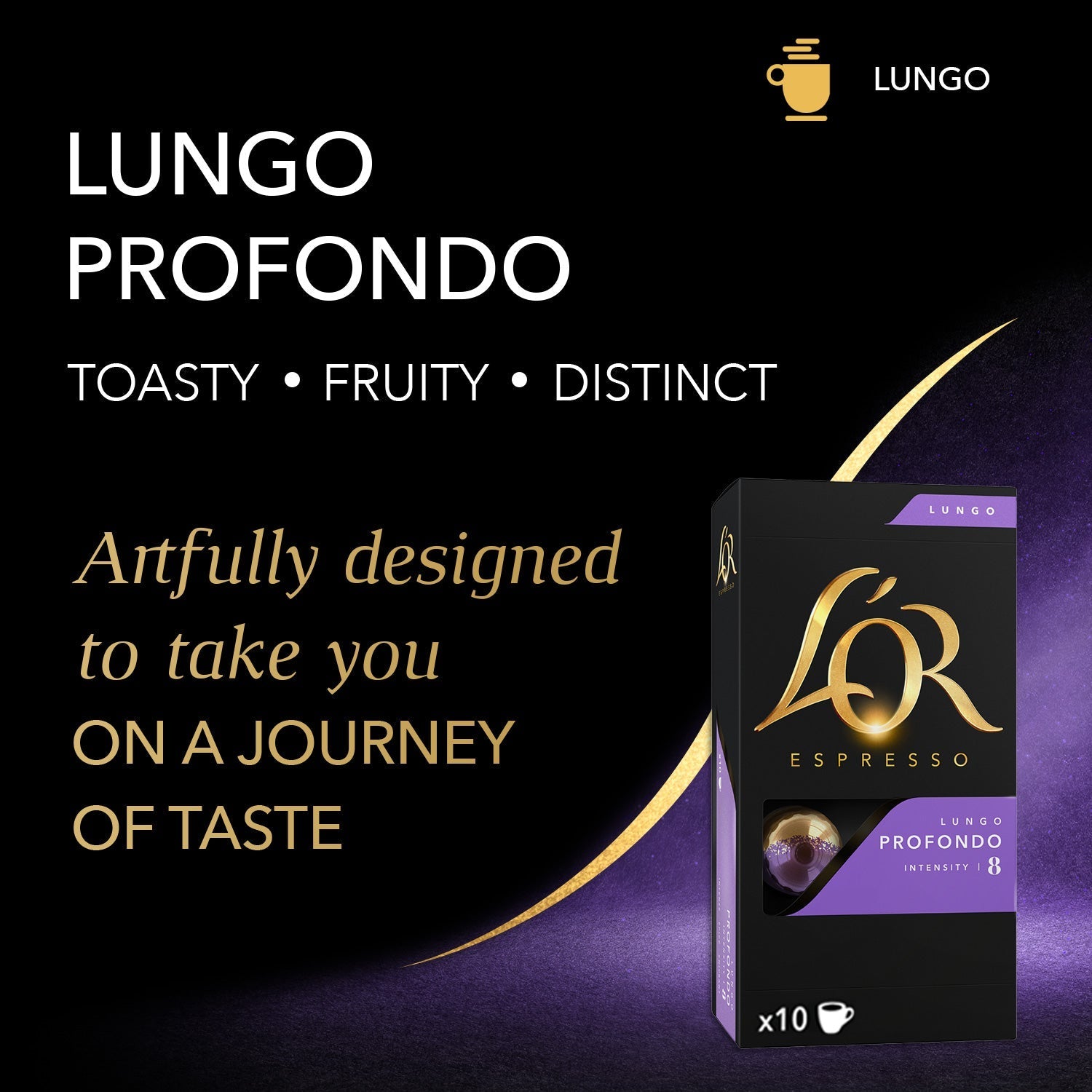 Alternative view of L'OR Profondo Lungo Espresso Capsules