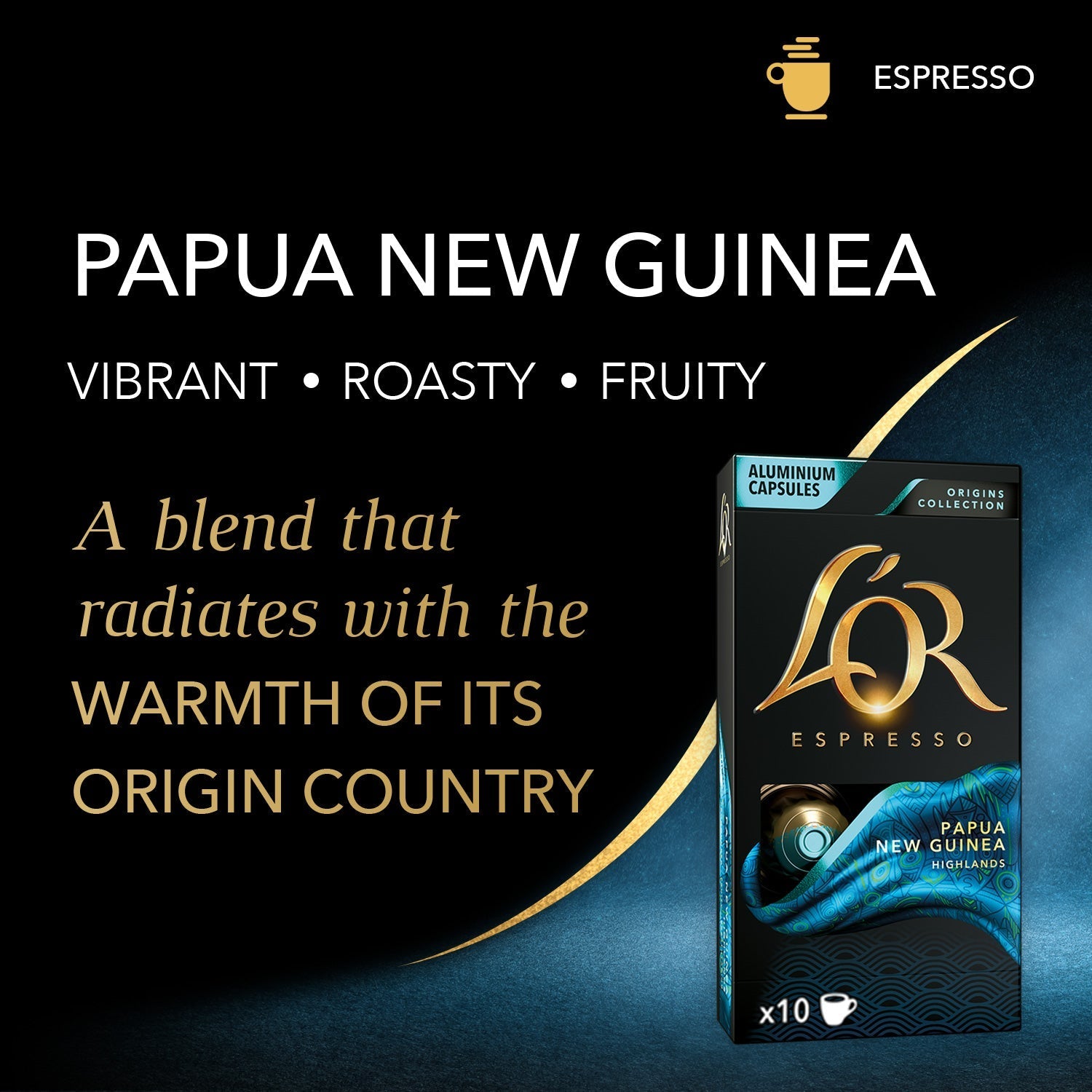 Alternative view of L'OR Papua New Guinea Espresso Capsules