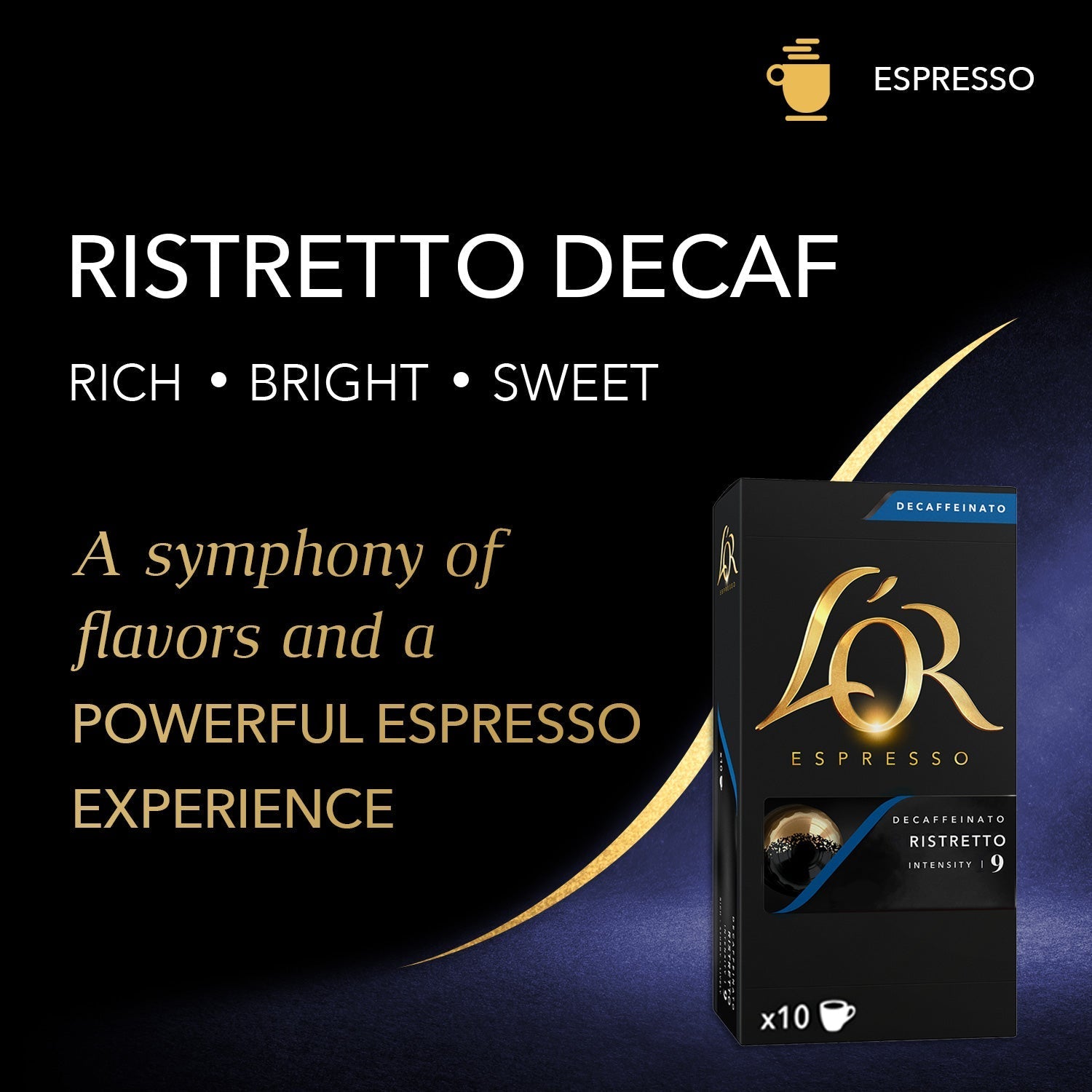 Alternative view of L'OR Ristretto Decaffeinato Espresso Capsules