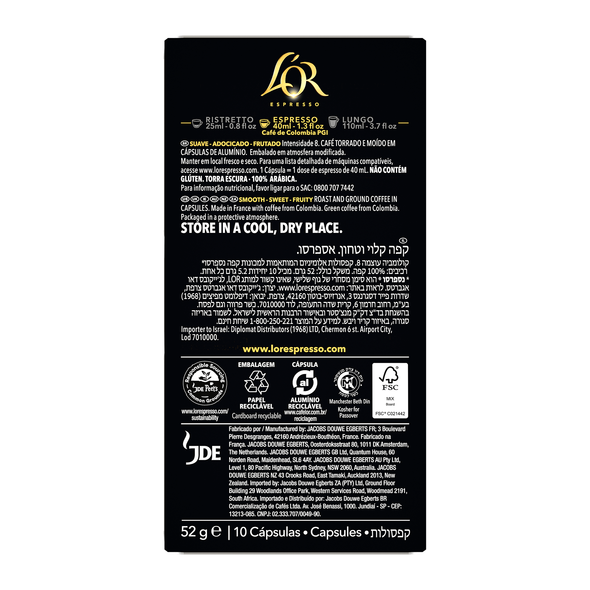 L'OR Colombia Espresso Capsules - Image 7