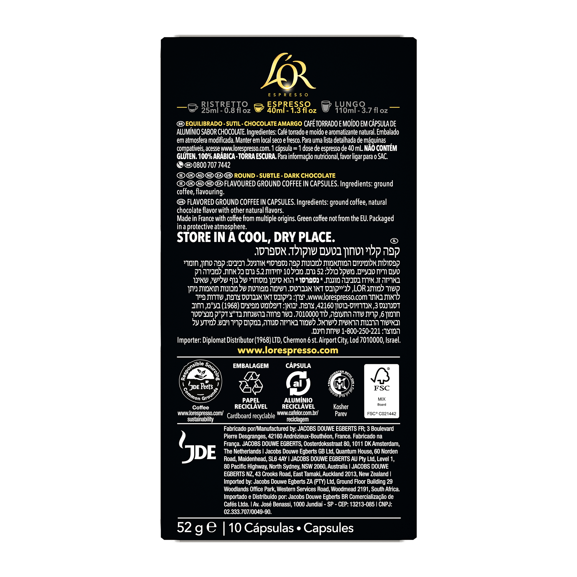 L'OR Chocolate Espresso Capsules - Image 7
