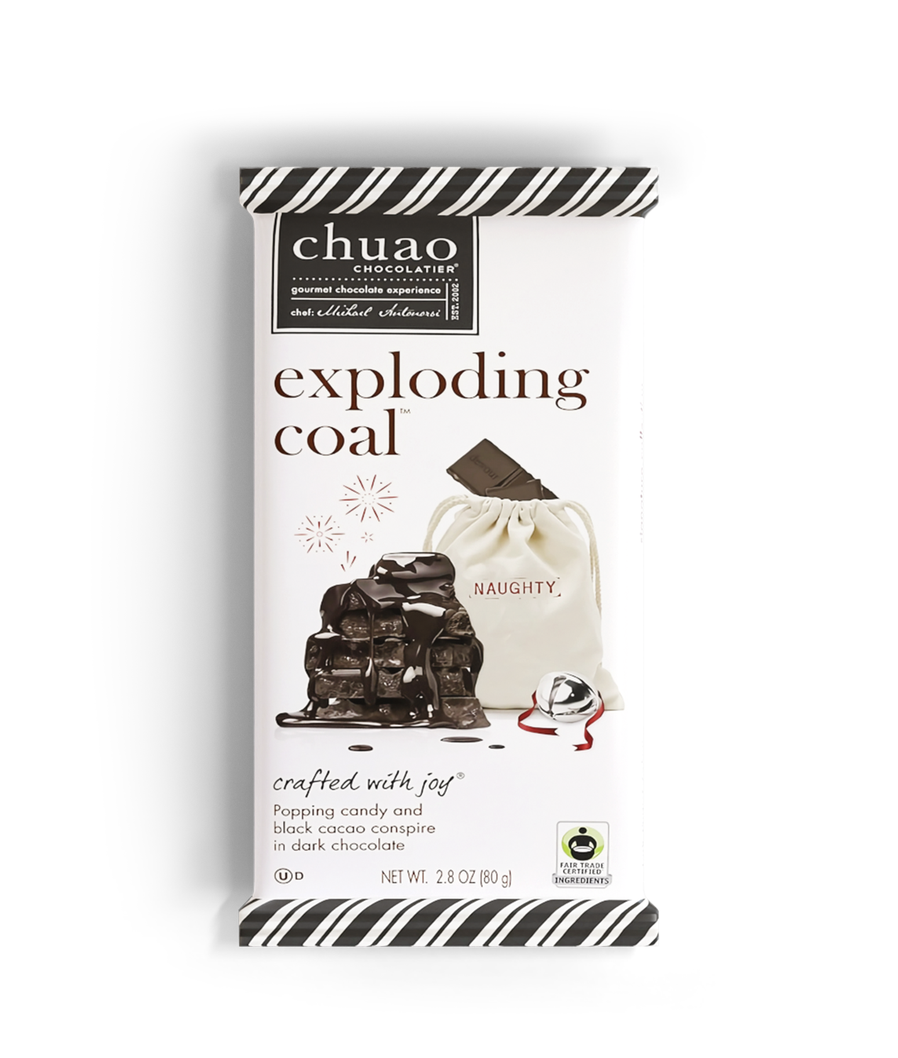 Exploding Coal Chocolate bar
